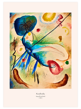 Kandinsky Aquarell mit Strich - Art Print